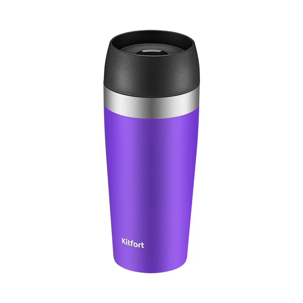 Изображение товара Термокружка Kitfort КТ-1223-1 400 мл нержавеющая сталь цвет фиолетовый