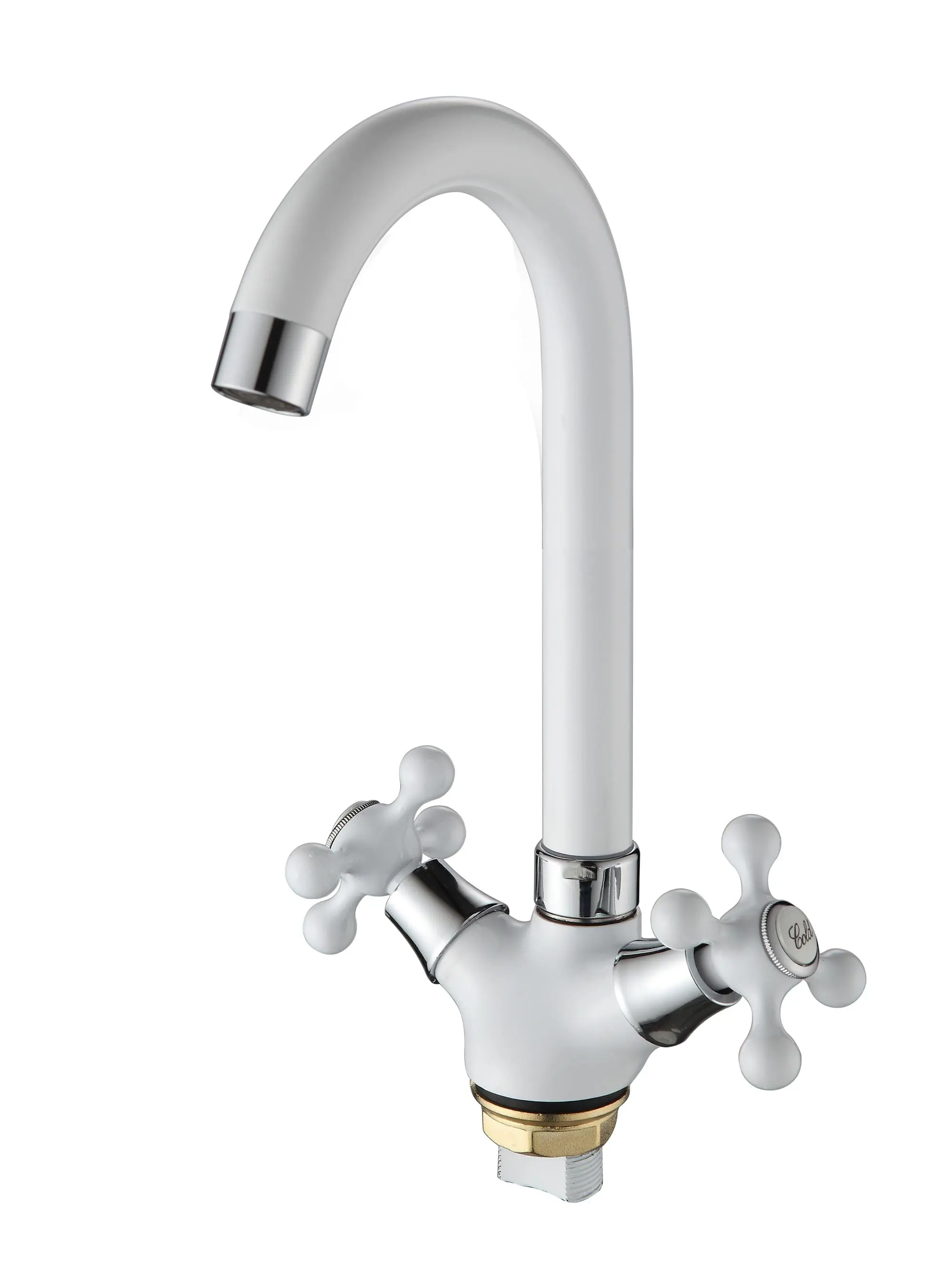 Изображение товара Смеситель для раковины Ammore A5681-C двухвентильный цвет белый