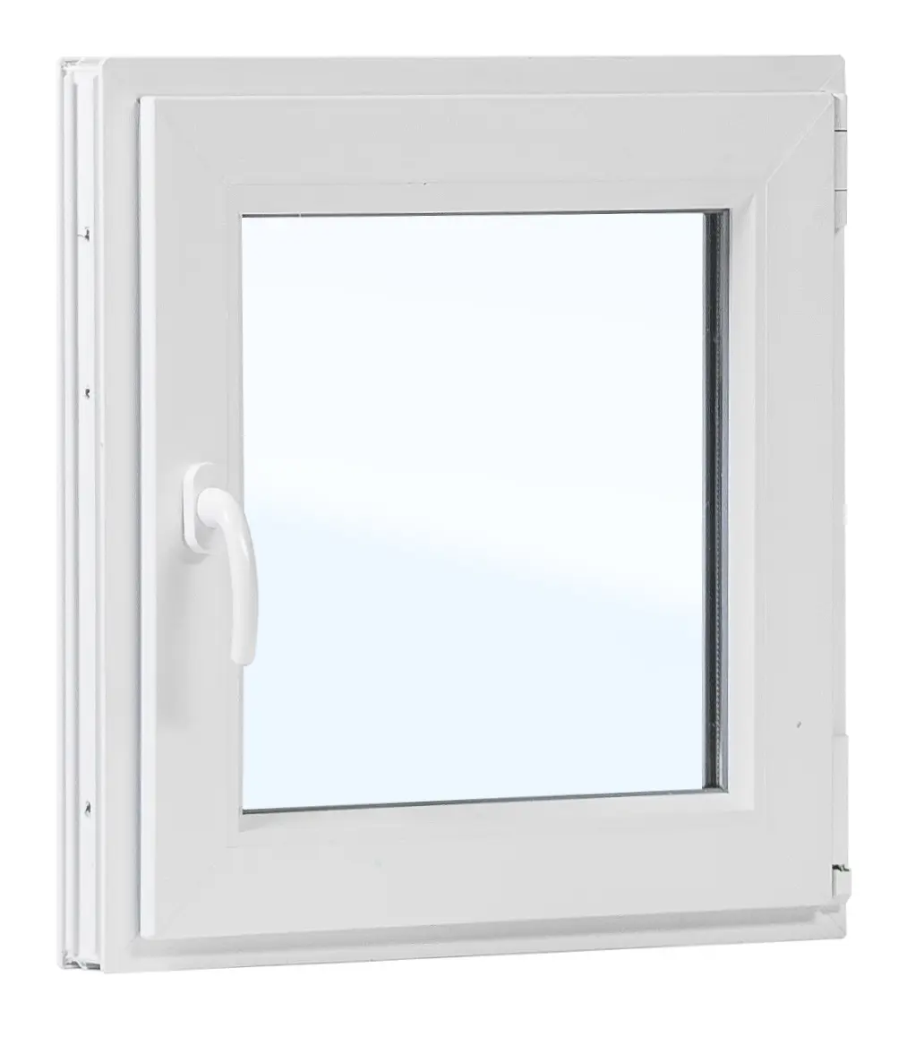 Изображение товара Пластиковое окно ПВХ VEKA 600x500 мм одностворчатое поворотное белое с однокамерным стеклопакетом