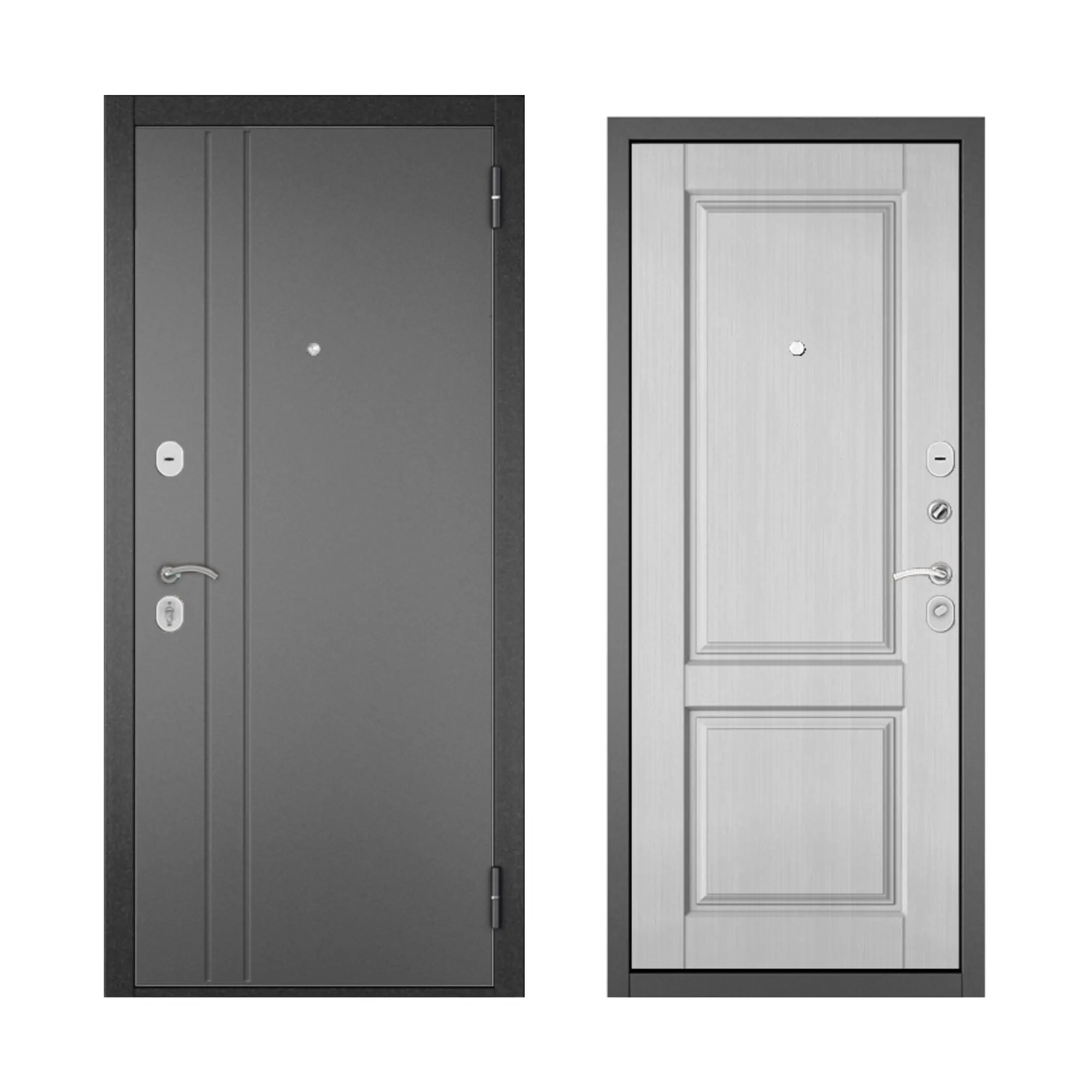 Изображение товара Входная металлическая дверь Home Eco 86x205 см правая белая с бронированием