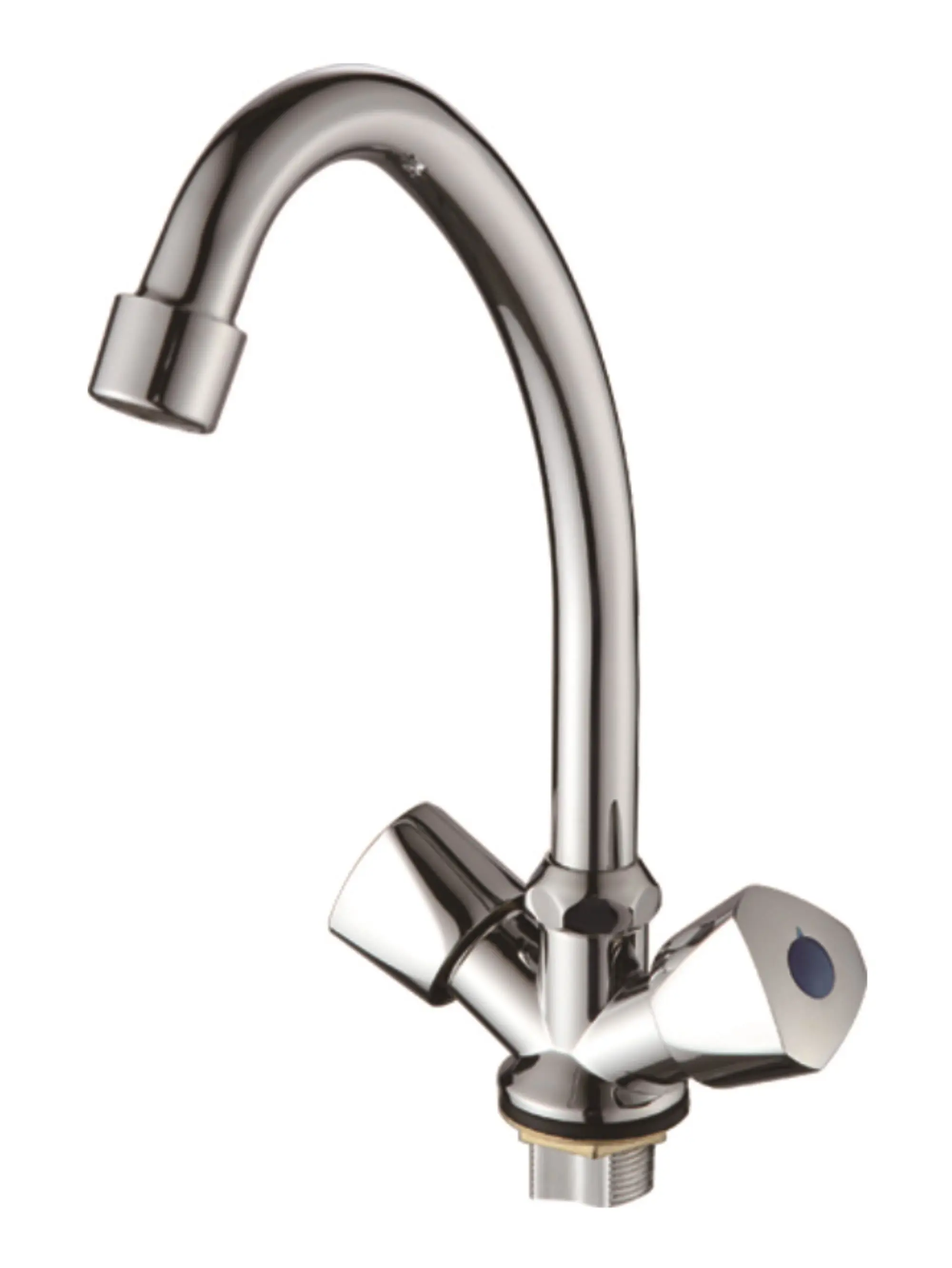 Изображение товара Двухвентильный смеситель Ammore излив 18 см цинковый сплав цвет хром A5184-1