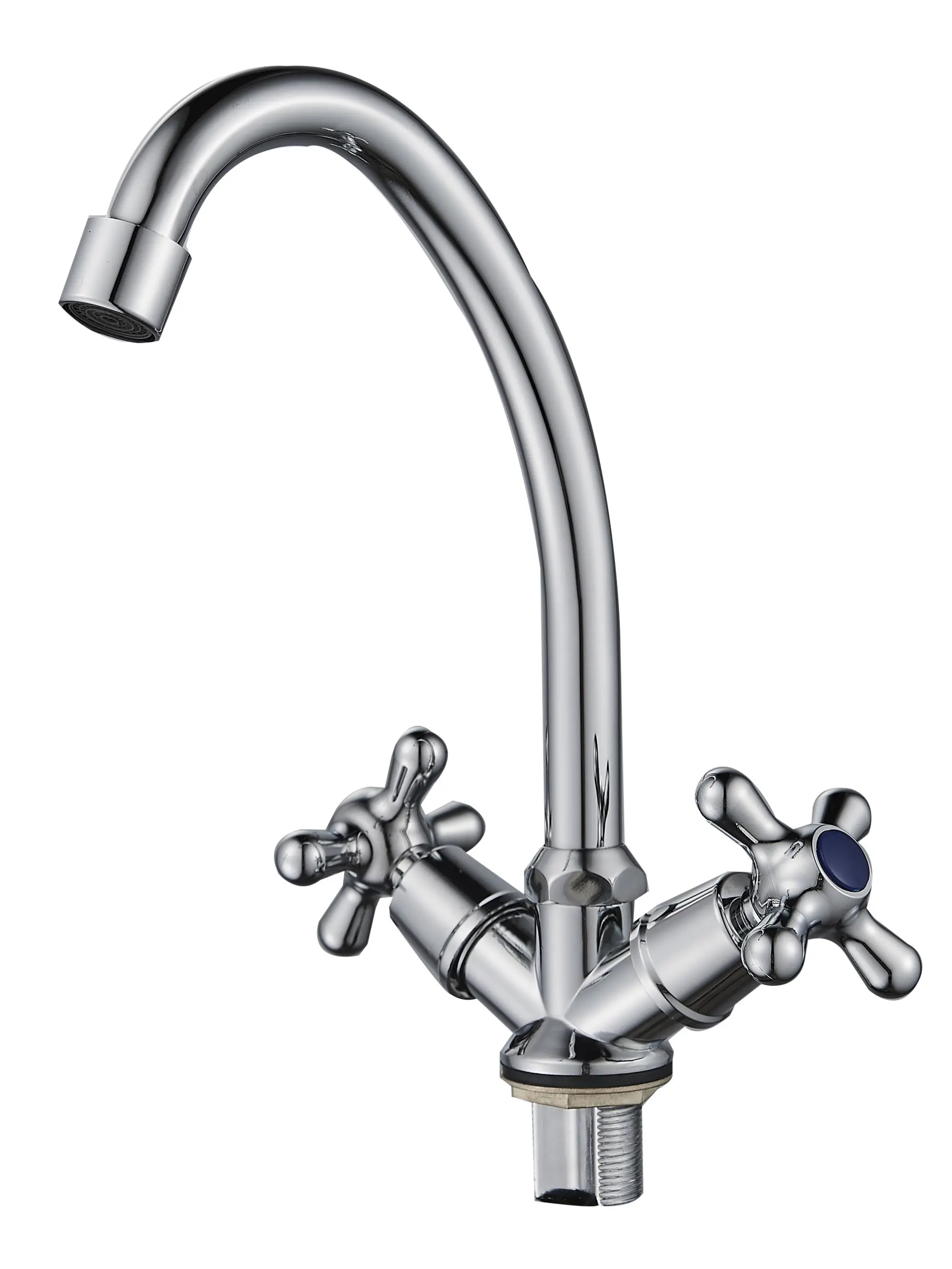 Изображение товара Двухвентильный смеситель Ammore излив 18 см цинковый сплав цвет хром A5181-B