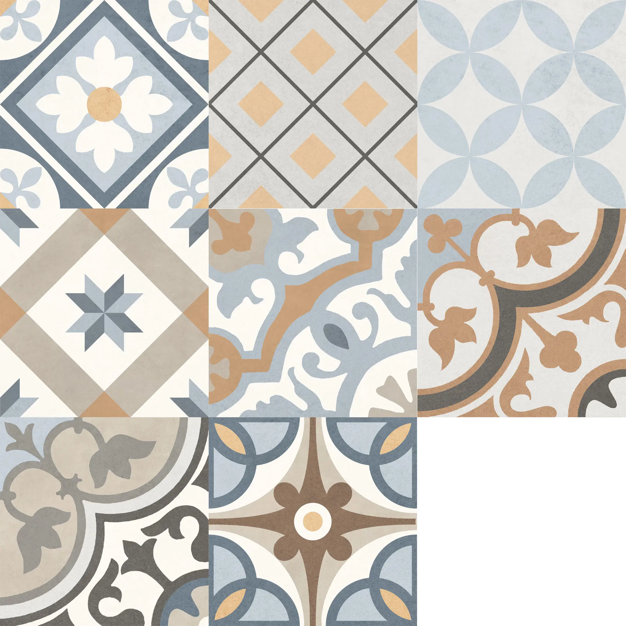 Изображение товара Керамическая плитка Creto 01-10-4-15-00-06-4216 20x20см 0.92 м² цвет разноцветный, цена за упаковку