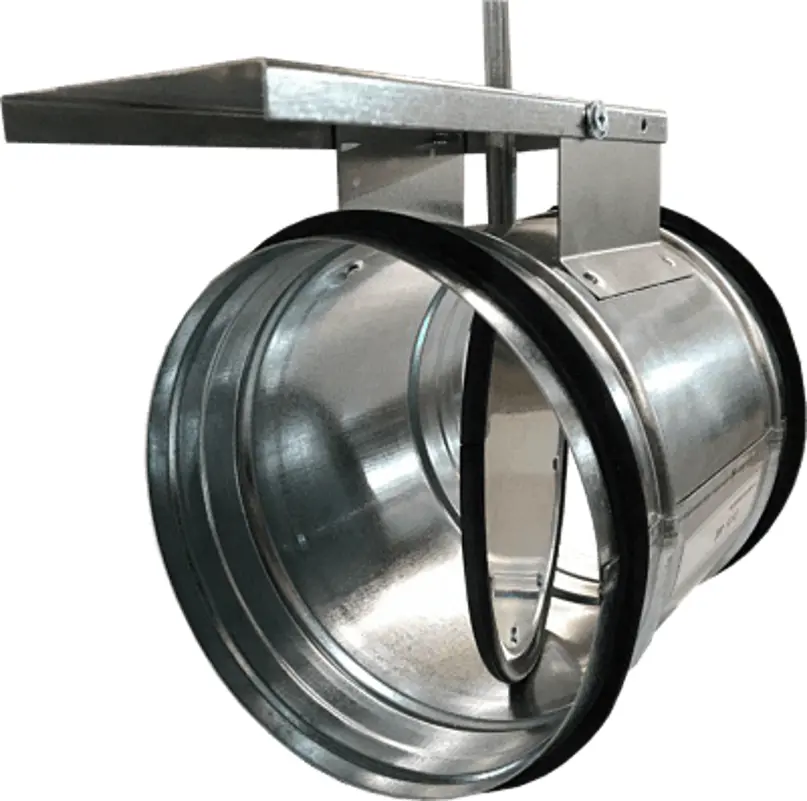 Изображение товара Клапан воздушный Diaflex ZSK-315 из оцинкованной стали с электроприводом