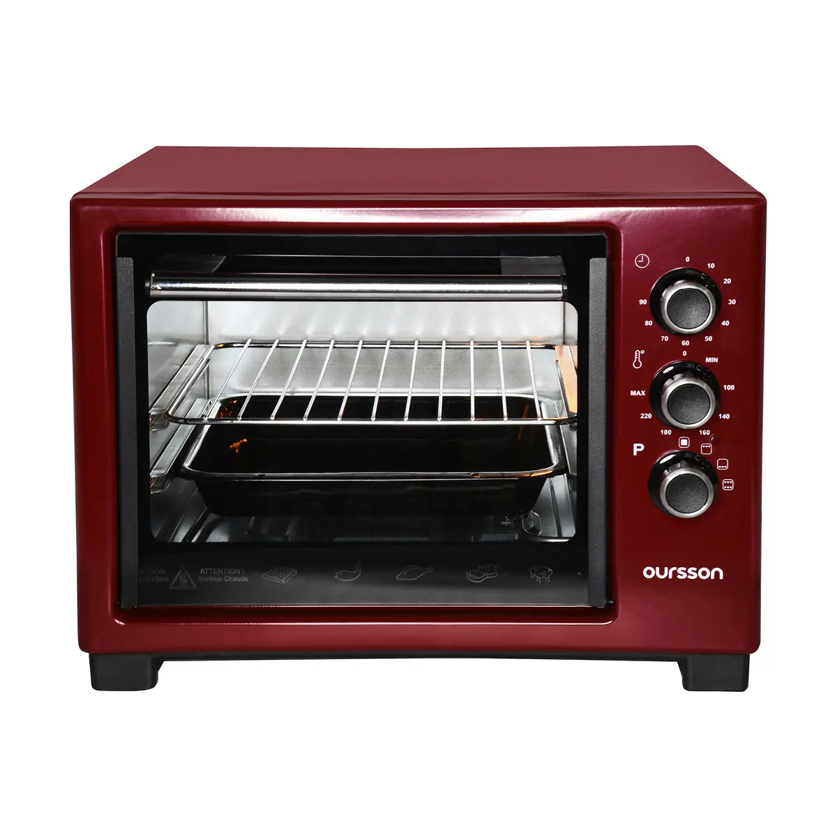 Изображение товара Электропечь Oursson MO2005/DC 44x33x38 см 1.4 кВт цвет темная вишня
