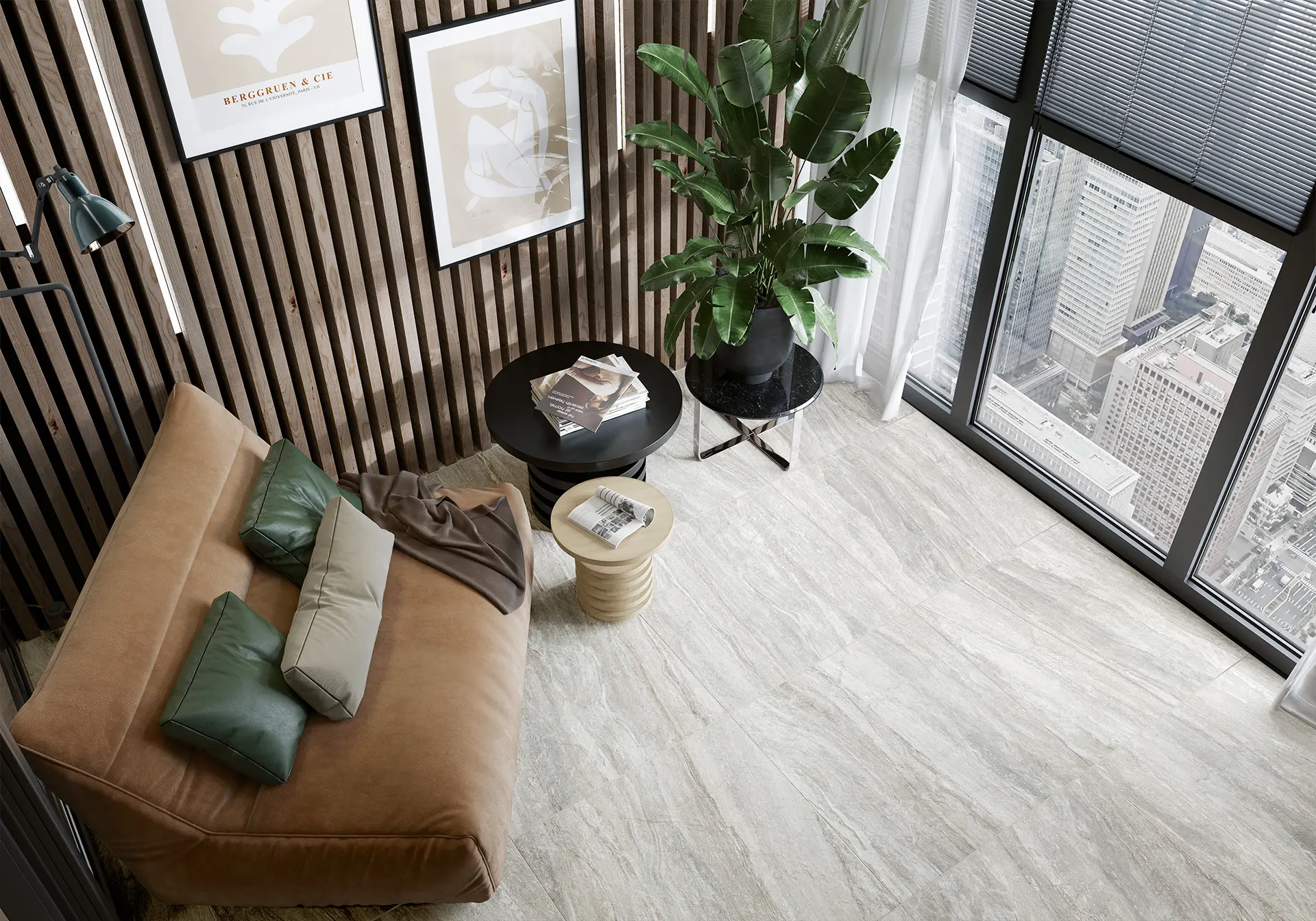 Изображение товара Керамогранит Alma Ceramica Travertino 60x60 см бежевый 1.44 м² для интерьера и улицы