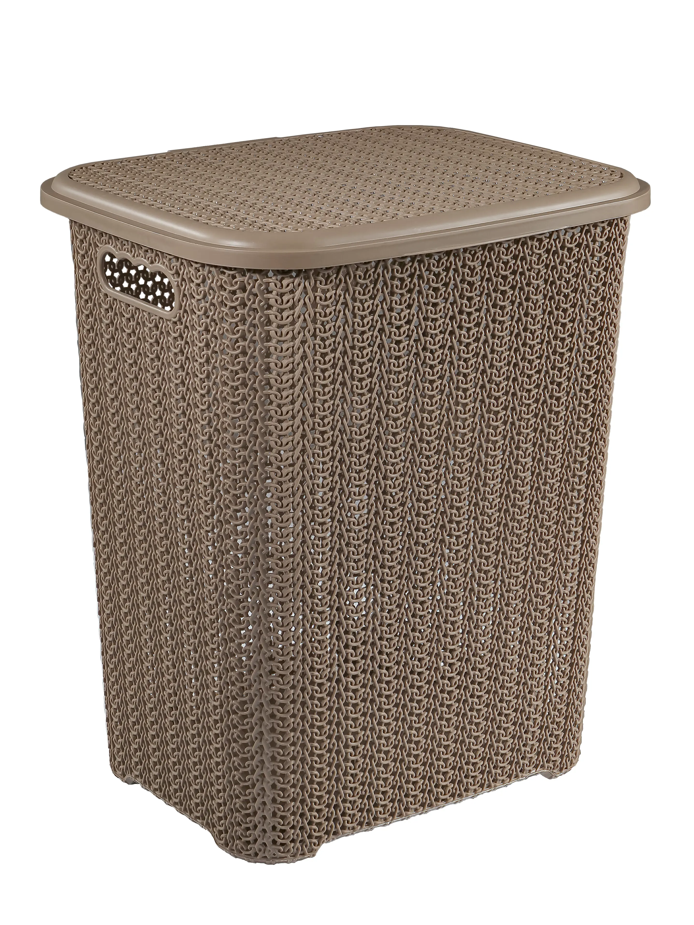 Изображение товара Корзина для белья Виолет Вязь цвет шоколад