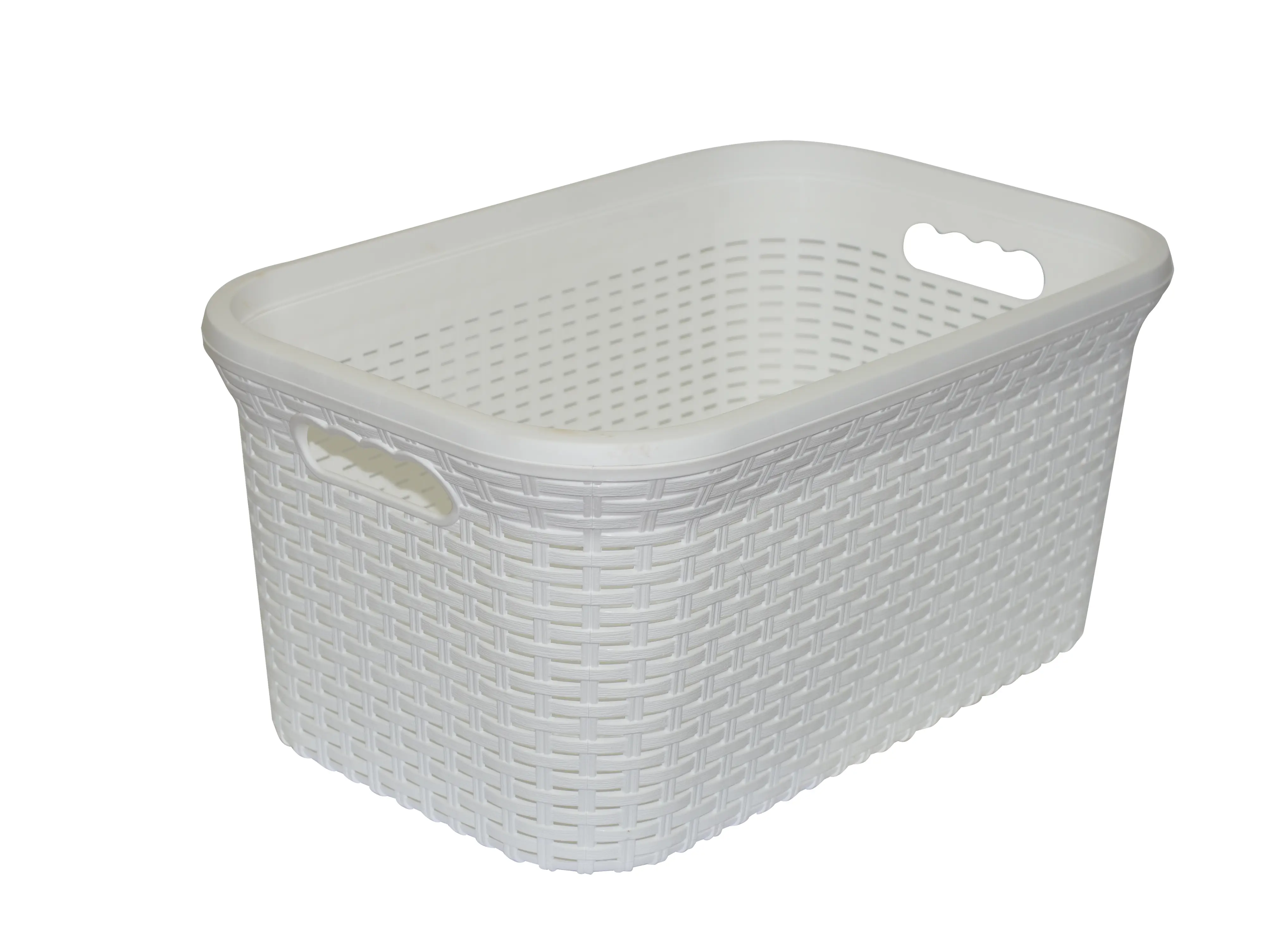 Изображение товара Корзинка Violet Ротанг 51x32.7x24.5 см прямоугольная цвет белый