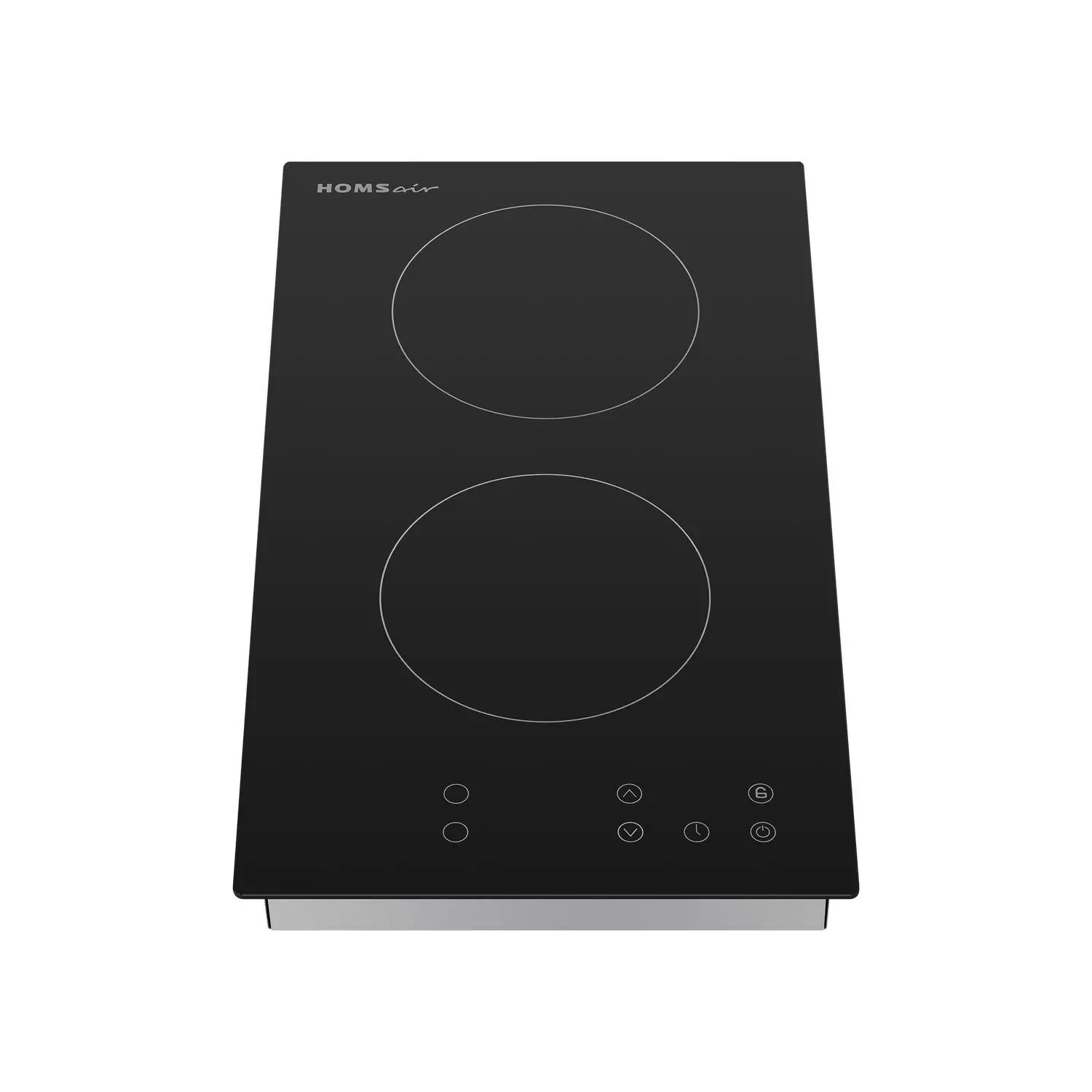 Изображение товара Стеклокерамическая варочная панель Homsair HV32BK 29 см 2 конфорки цвет черный