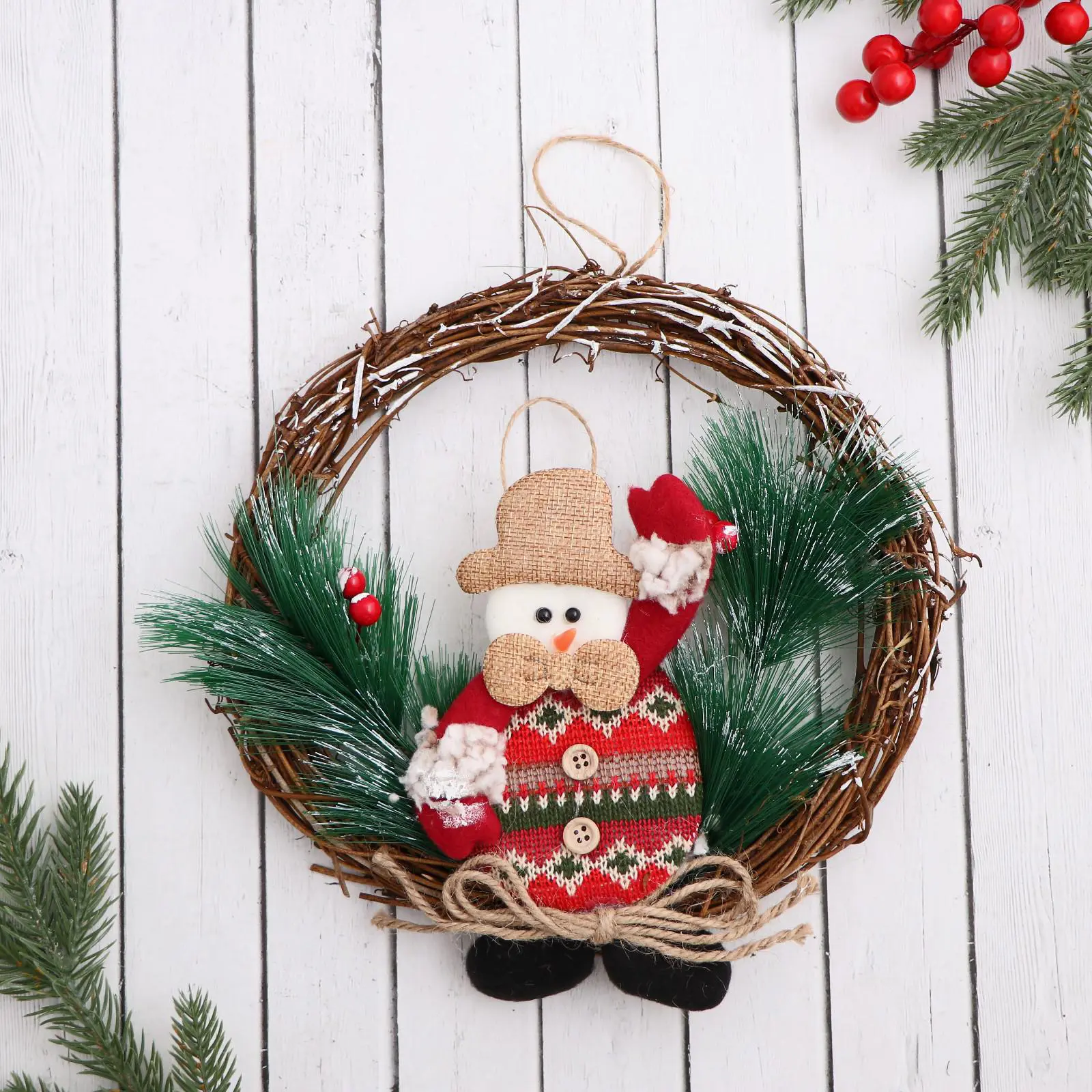 Изображение товара Рождественский венок Зимнее волшебство 6938887 ø 22 см с декором