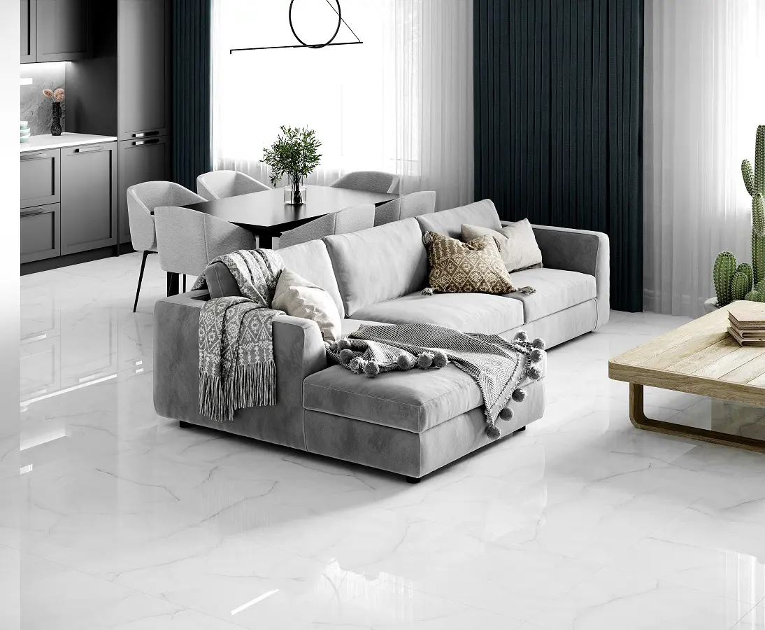 Изображение товара Керамогранит Laparet Onix Crack 60x60 см белый, полированный для пола и стен