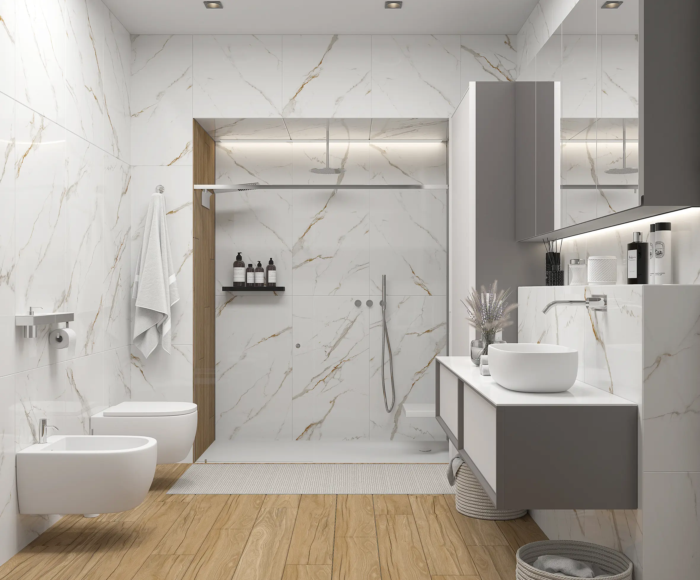 Изображение товара Керамогранит Laparet Venato Calacatta Gold 60x60 см белый сатинированный для пола и стен