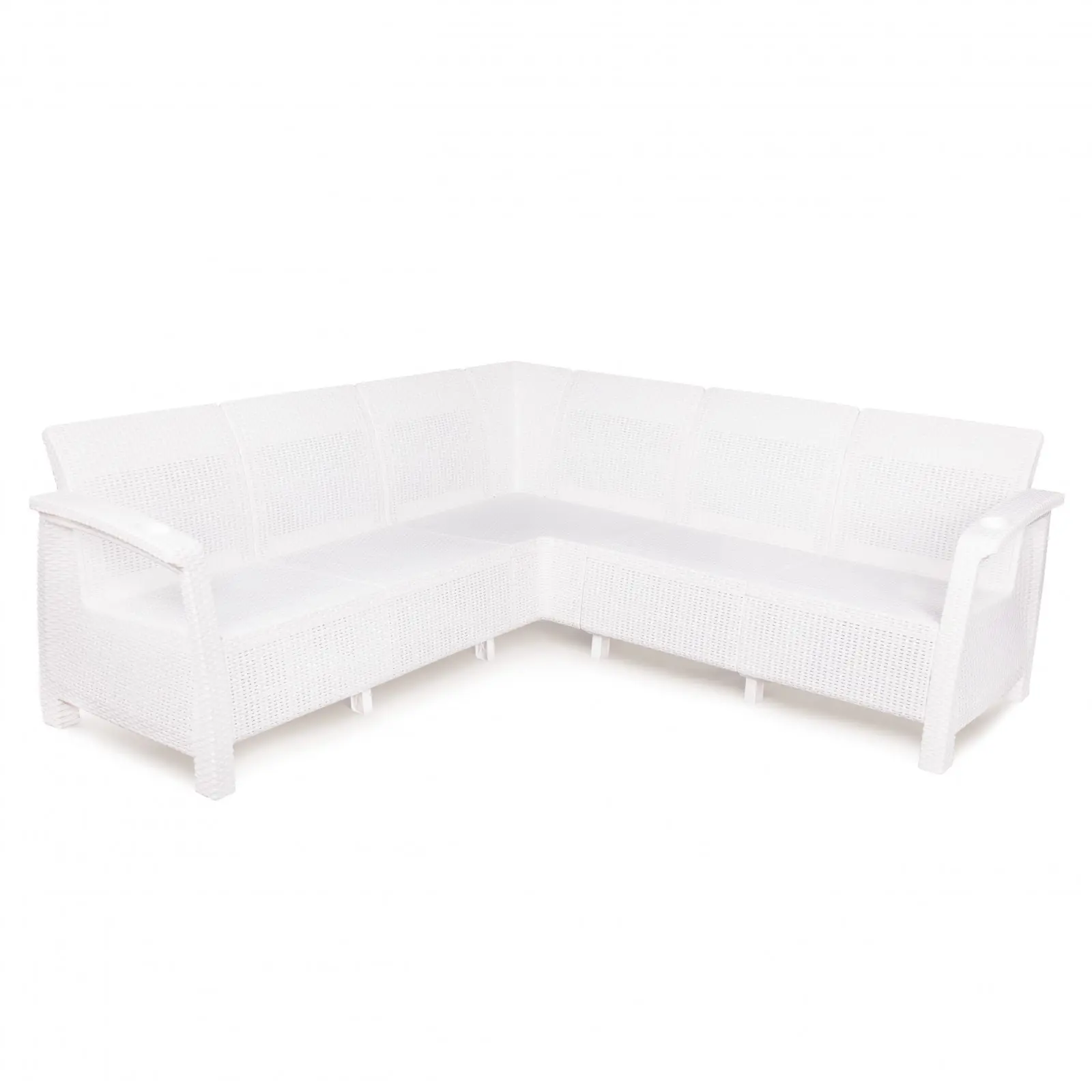 Изображение товара Диван садовый Альтернатива 3569618 Ротанг 200 см х 200 см х 79 см полипропилен белый