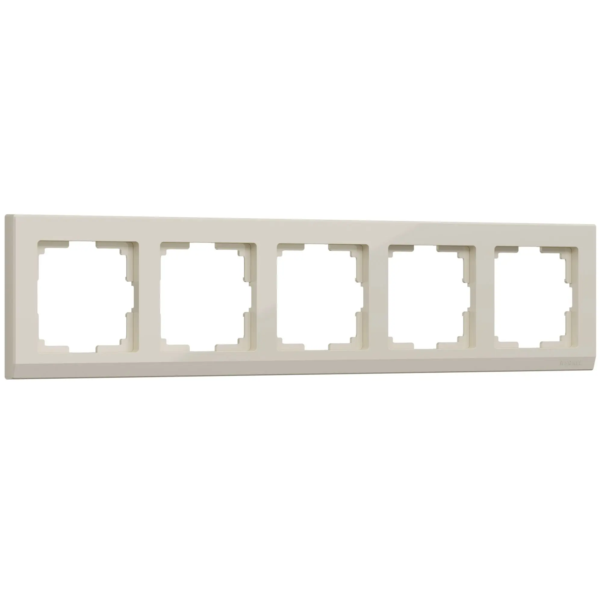 Изображение товара Рамка для розетки Werkel Stark 5 постов цвет слоновая кость