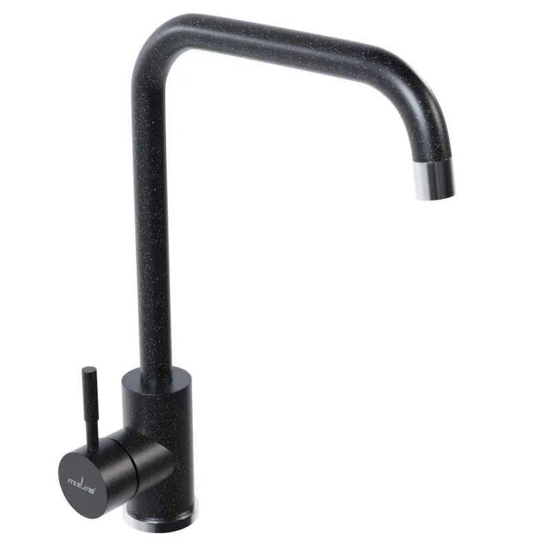 Изображение товара Смеситель для кухни однорычажный Mixline 550663 высота 26.6 см цвет антрацит
