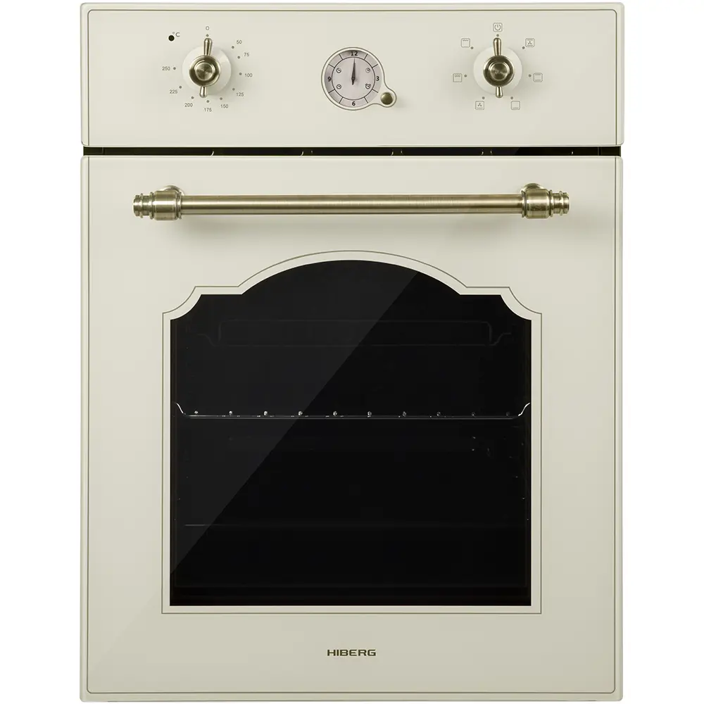 Изображение товара Электрический встраиваемый духовой шкаф Hiberg Vm 4360 ry 45x59.5x56.5 см цвет бежевый