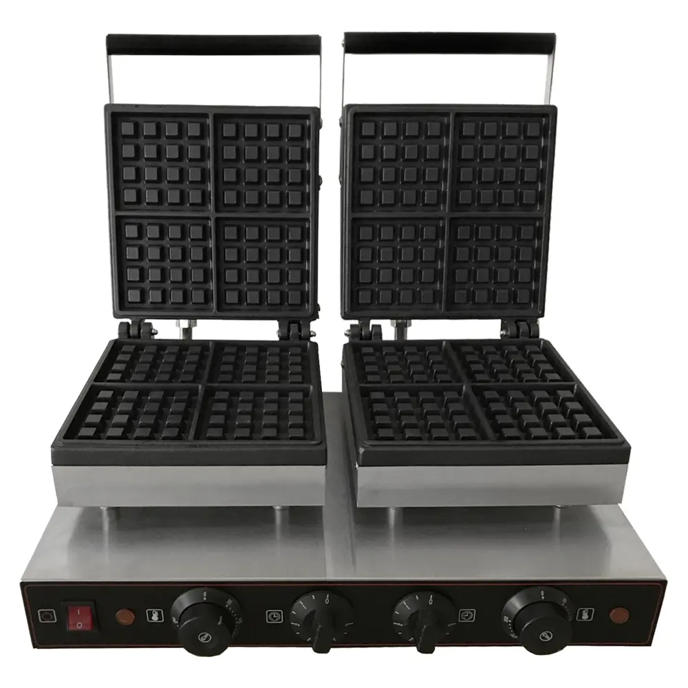 Изображение товара Вафельница Viatto Hwb-2s цвет стальной серый