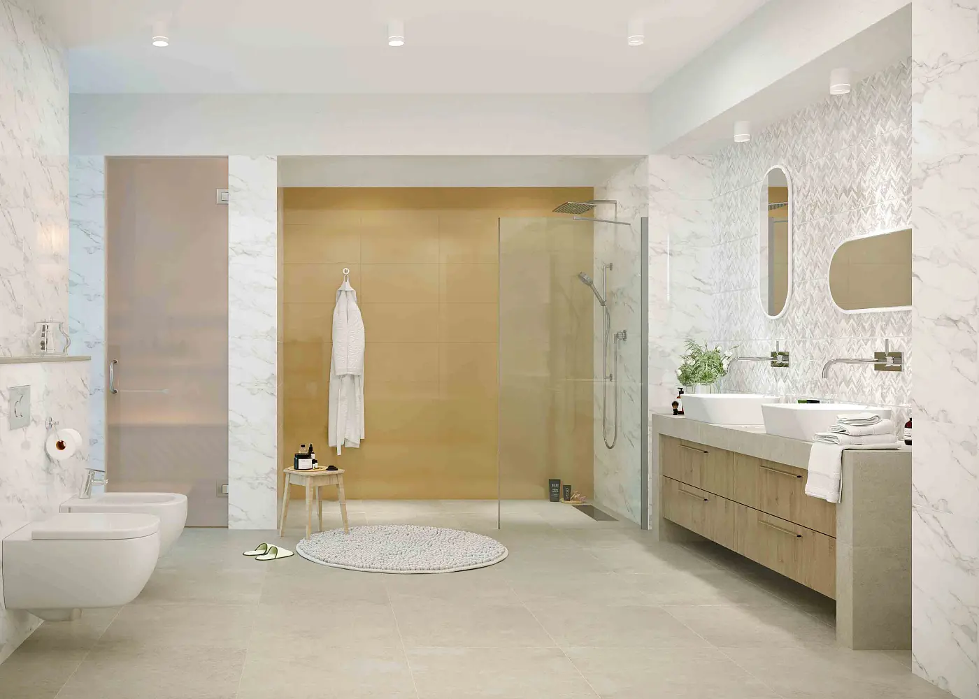 Изображение товара Керамическая плитка Creto Mono mustard 30x60см