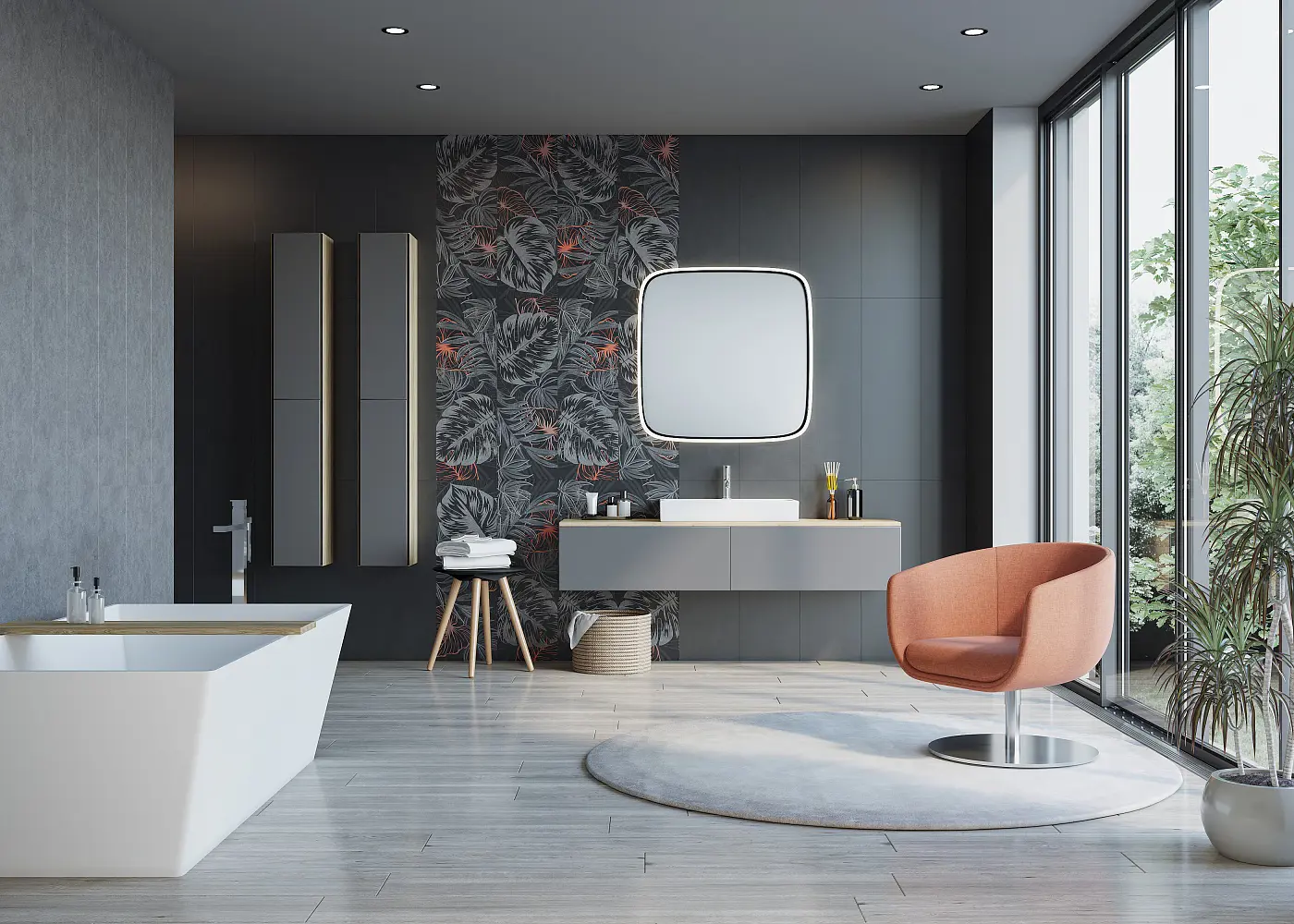 Изображение товара Керамическая плитка Creto Pandora night 30x90см