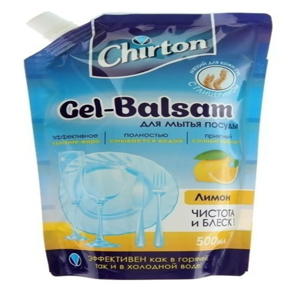 Изображение товара Гель-бальзам для мытья посуды Chirton Лимон 500 мл