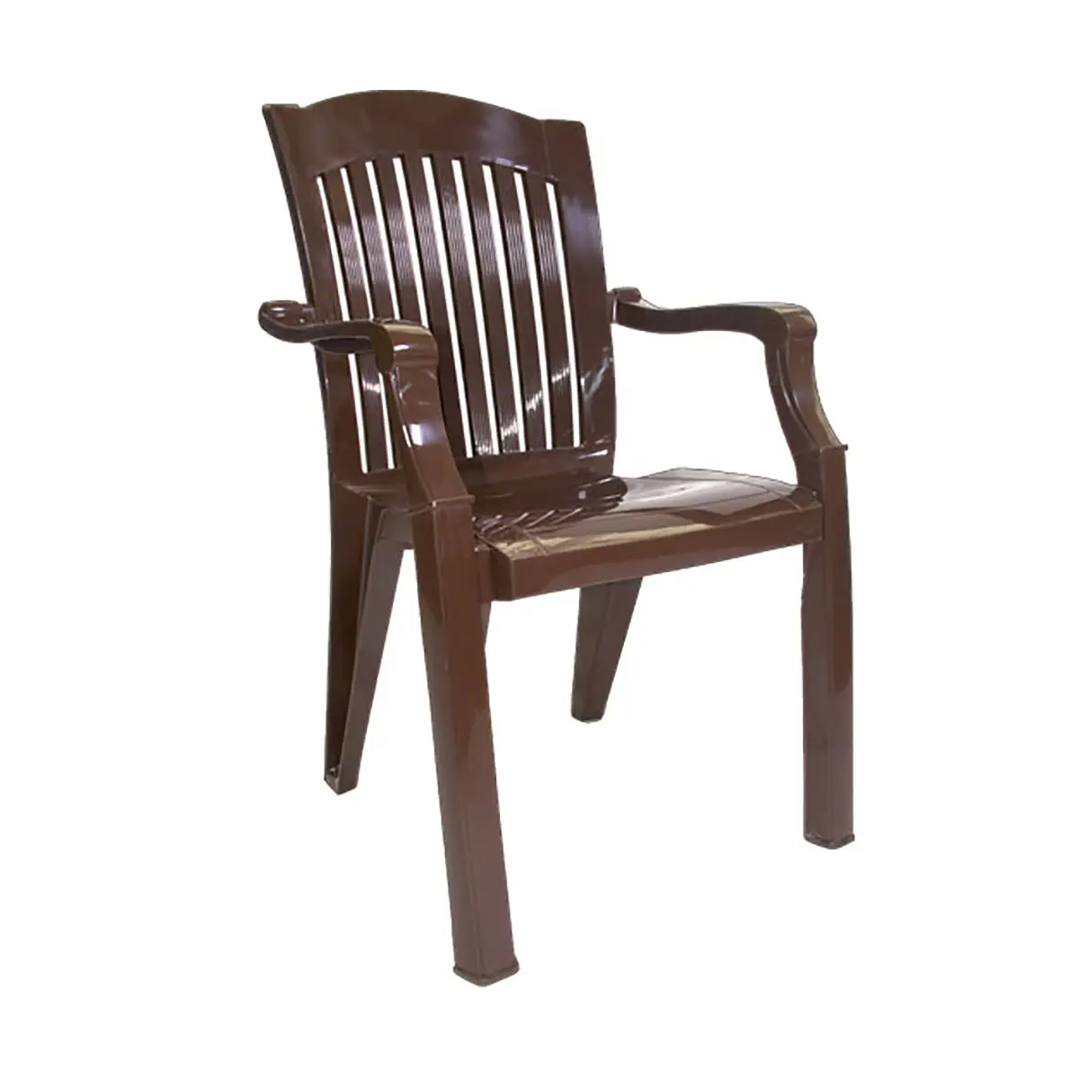 Изображение товара Кресло садовое Стандарт 217496 пластик ПРЕМИУМ-1 45 см х 56 см х 90 см пластик коричневый