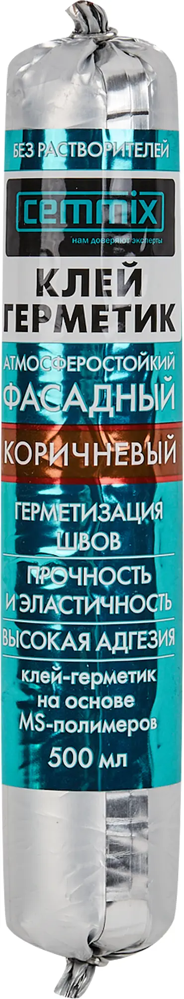 Изображение товара Фасадный герметик Cemmix 500 мл коричневый для наружных и внутренних работ