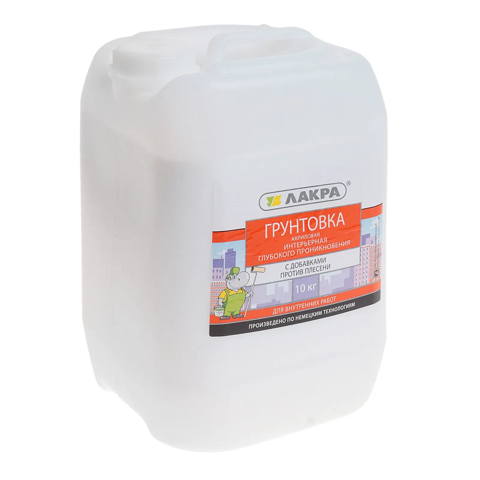 Изображение товара Грунтовка Лакра интерьерный глубокого проникновения против плесени 10.0 кг