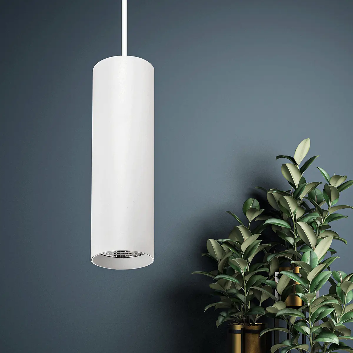 Изображение товара Светильник точечный светодиодный накладной ЭРА PL1 COB -10 WH 300 B0041507 3 м² нейтральный белый свет цвет желтый