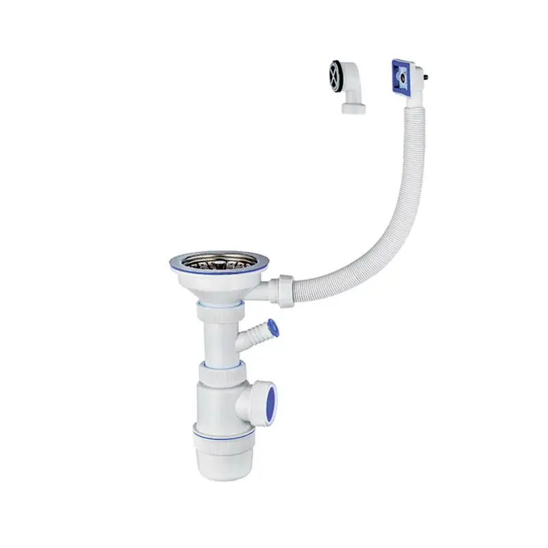 Изображение товара Сифон для мойки Virplast Элит 30987089 с отводом Ø40 мм полипропилен