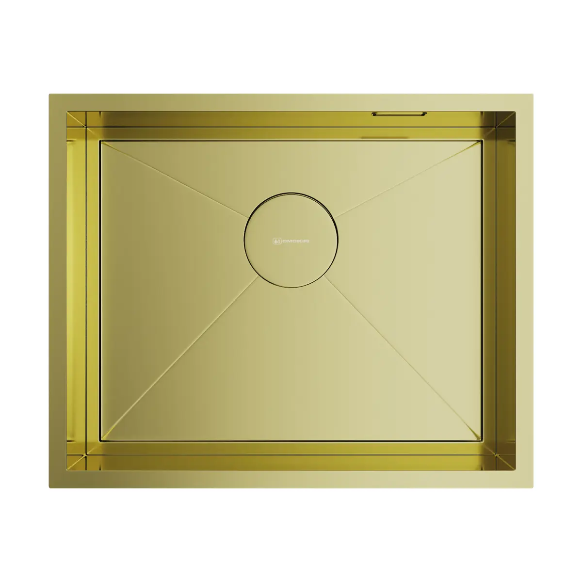 Изображение товара Интегрированная мойка Omoikiri Kasen 54x44x17.50 см нержавеющая сталь цвет золото