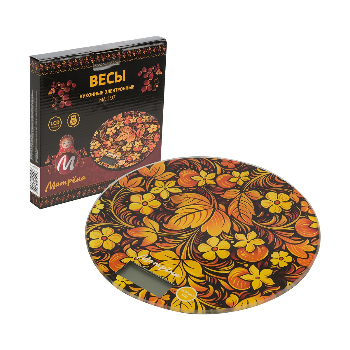 Изображение товара Электронные весы Матрена 236523 нагрузка до 7 кг цвет разноцветный