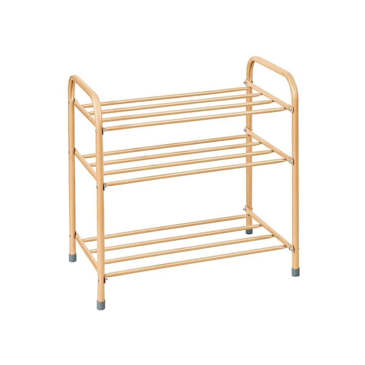 Изображение товара Подставка для обуви Виолет 48x52x34 см пластик цвет бежевый