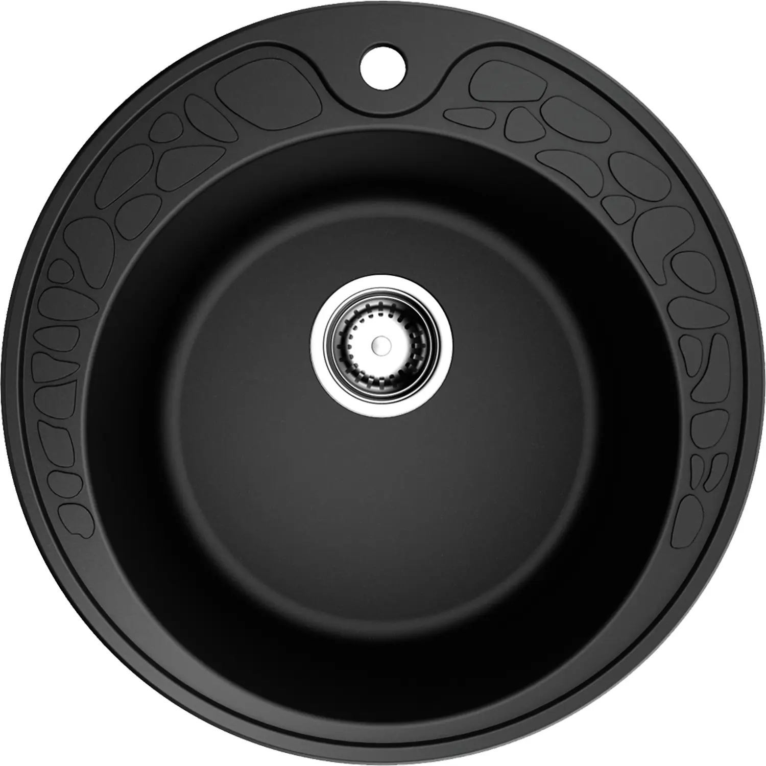 Изображение товара Кухонная мойка OMOIKIRI Tovada 51-BL 51x51см искусственный гранит/черный