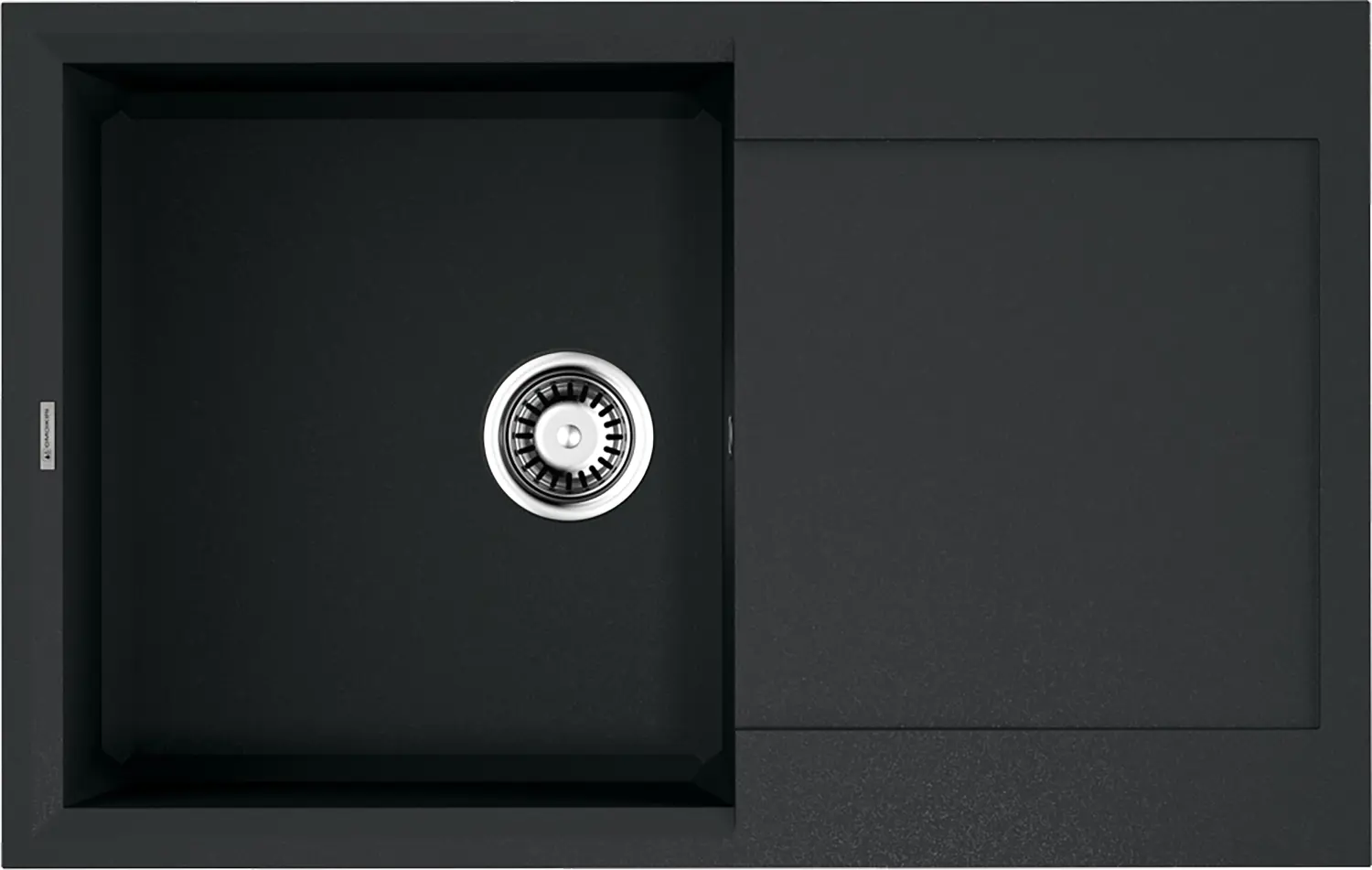 Изображение товара Кухонная мойка OMOIKIRI Sakaime 79-BL 79x50см искусственный гранит/черный