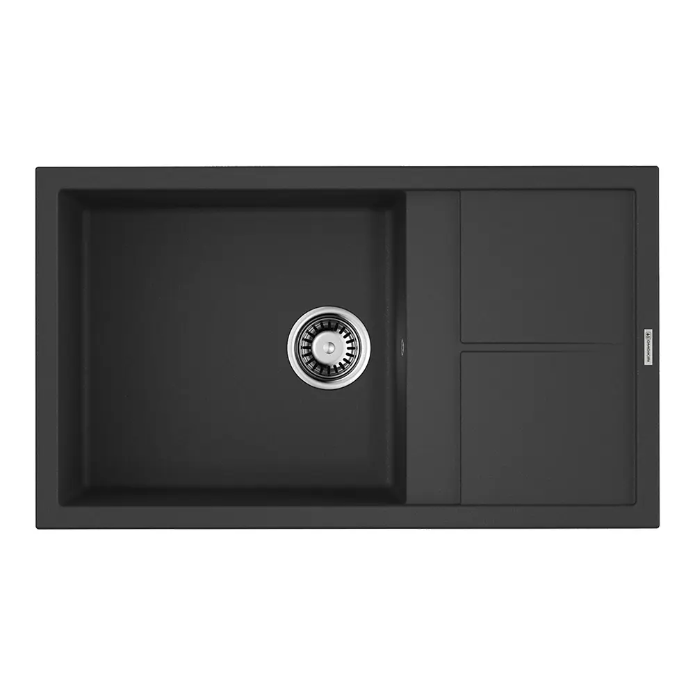 Изображение товара Кухонная мойка OMOIKIRI Sumi 86-BL 86x50см искусственный гранит/черный