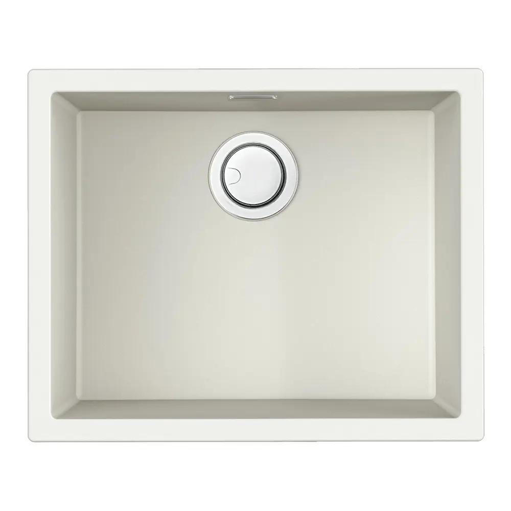Изображение товара Мойка для кухни врезная Omoikiri 4993783 55.6x55.6 см глубина чаши 20 см искусственный камень цвет белый