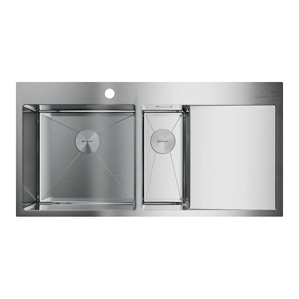 Изображение товара Кухонная мойка OMOIKIRI Akisame 100-2-IN-L 100x51см нерж.сталь/нержавеющая сталь