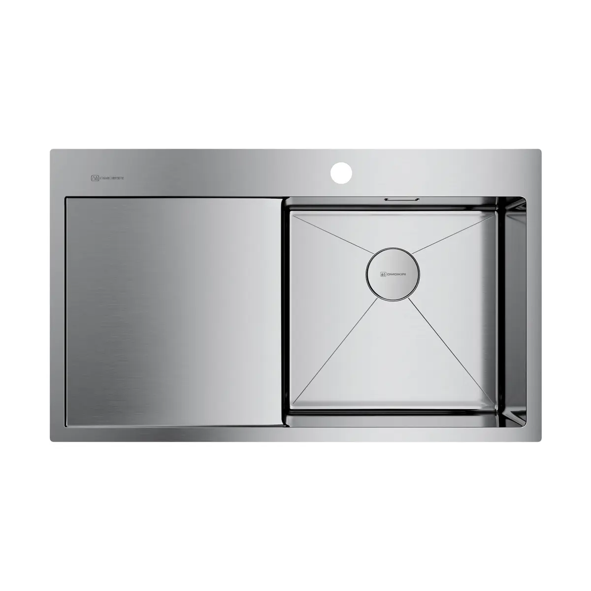 Изображение товара Кухонная мойка OMOIKIRI Akisame 86-IN-R 86x51см нерж.сталь/нержавеющая сталь