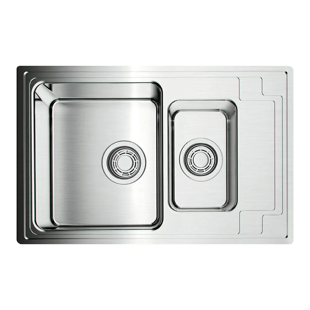 Изображение товара Кухонная мойка OMOIKIRI Mizu 78-2-IN 78x48см универсальная/из нержавеющей стали