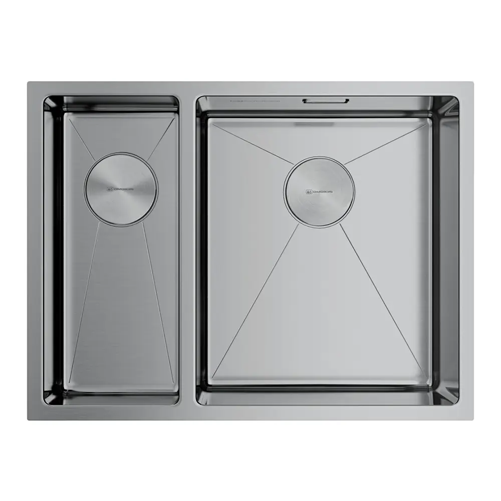 Изображение товара Интегрированная мойка Omoikiri Taki 58-2-U/IF-IN-R 58.5x44см нержавеющая сталь