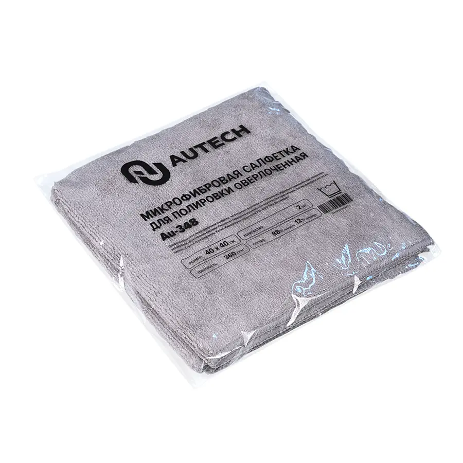Изображение товара Салфетки для уборки AUTECH Au-348 микрофибра 2 шт