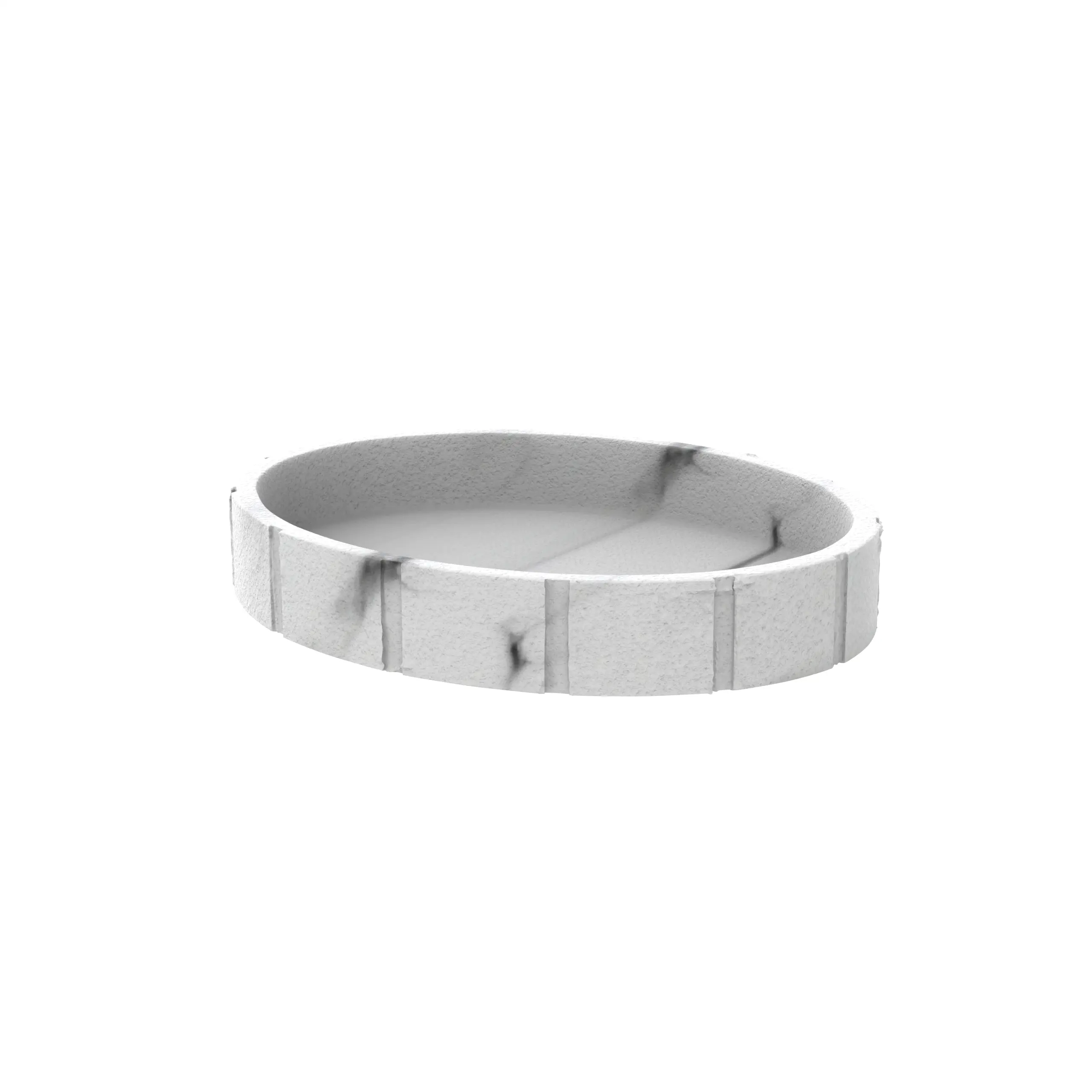 Изображение товара Мыльница Lemer Marble WHMARB003 из полирезина белая современная