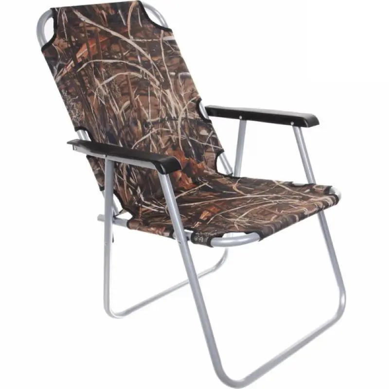 Изображение товара Стул садовый складной Добросад Трон 65 см х 56 см х 87 см сталь коричневый