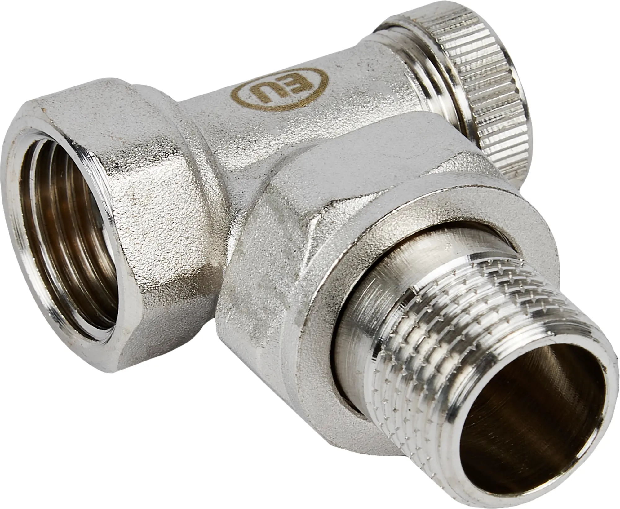 Изображение товара Запорный клапан Euros для радиатора 1/2 угловой латунь