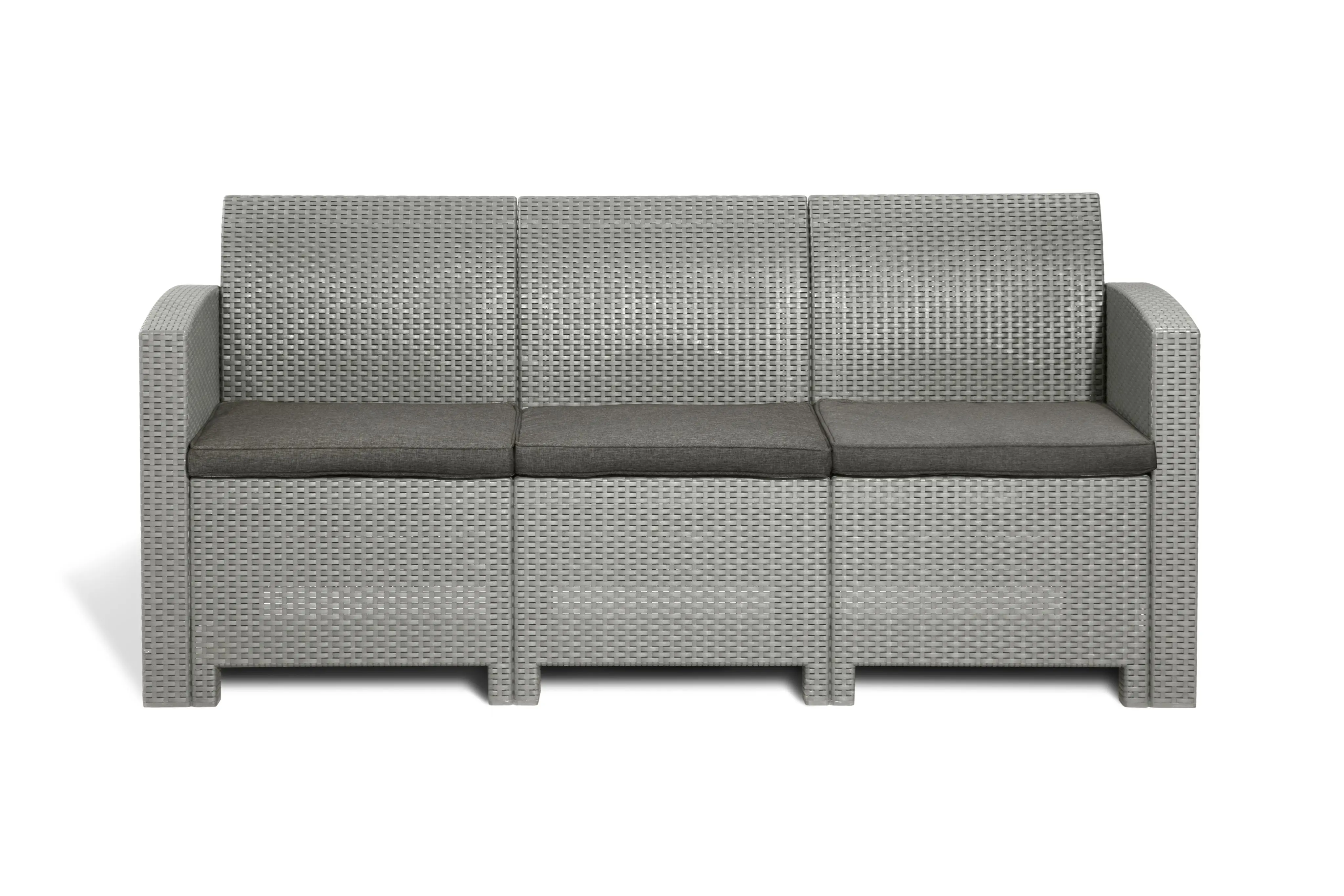 Изображение товара Диван садовый 3-х местный Idea LF LIFE 3 grey/beige 1270x790x700 см цвет серый