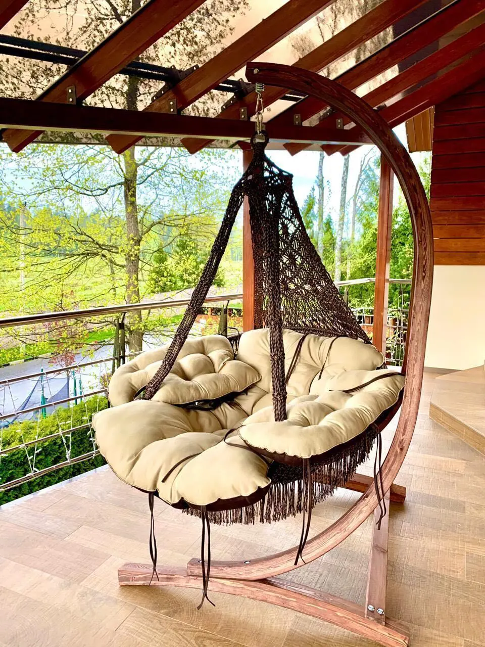 Изображение товара Кресло подвесное Besta fiesta CARTAGENA 136 см х 90 см х 80 см сталь серый/серебристый 1 шт