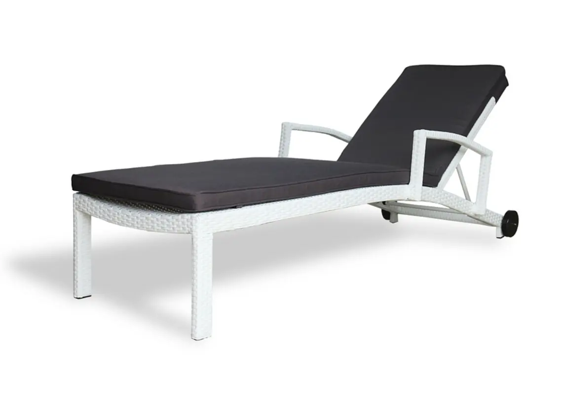 Изображение товара ШезЛонг Joygarden MilaNO 191 см х 71.5 см х 30 см ротанг/полиэстер белый