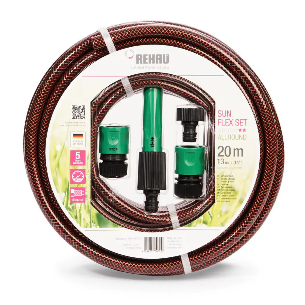 Изображение товара Шланг для полива Rehau 10978191002 d 13 мм 20 м ПВХ