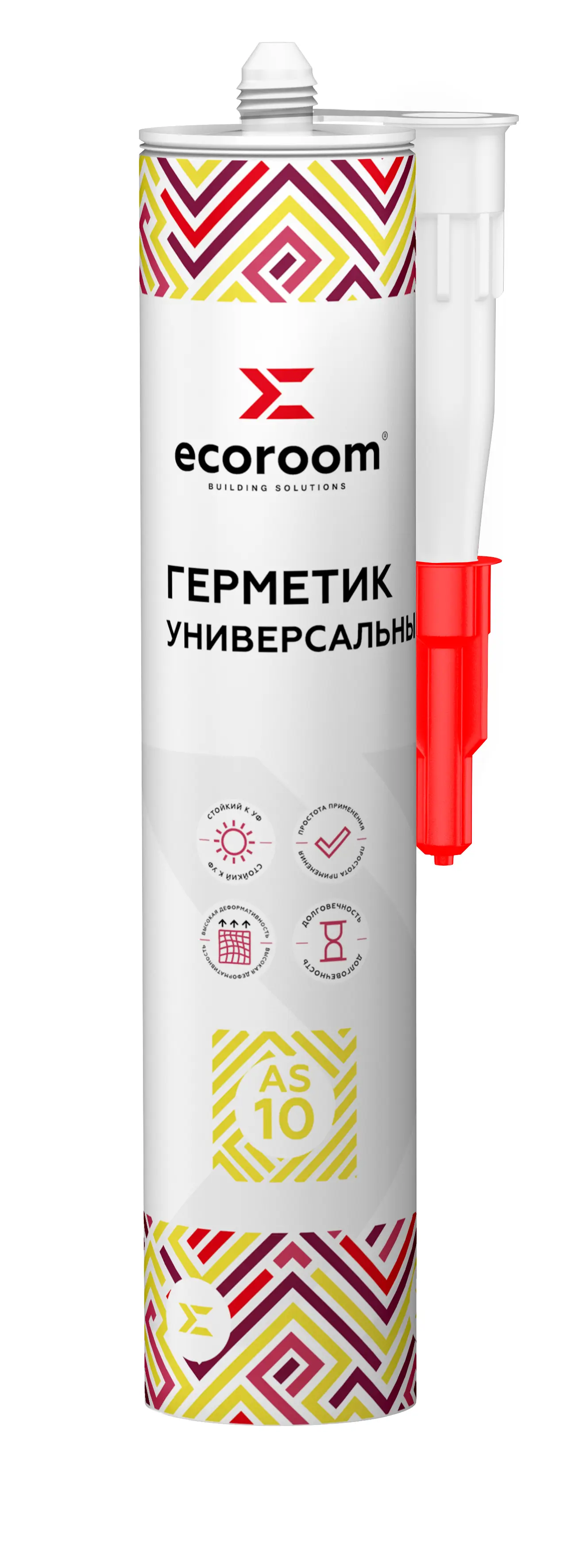 Изображение товара Герметик акриловый Ecoroom Е-Герм-3837/12 цвет белый 0.28 л
