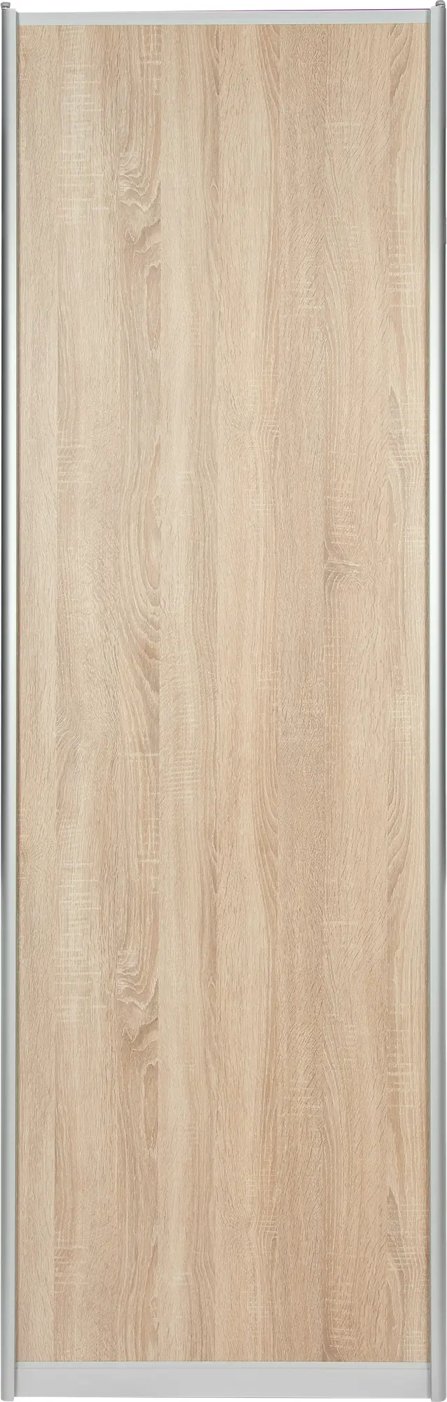 Изображение товара Дверь-купе SPACEO 2255x704 мм для шкафа-купе из ЛДСП серебро и дуб сонома